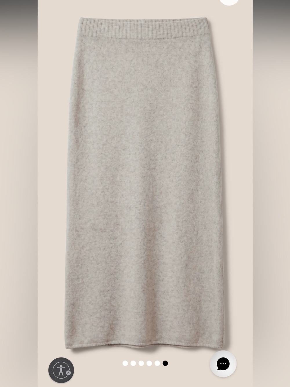 z supply cozy moment grey sweater midi knit skirt size small NEW - Picture 10 of 11